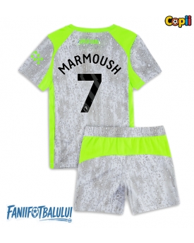 Manchester City Omar Marmoush #7 Echipament de Fotbal Replică 2025-26 Copii Treilea (+ Șorturi)